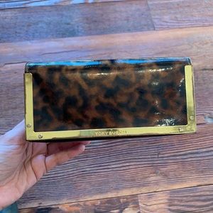 Tory Burch leopard eyewear case